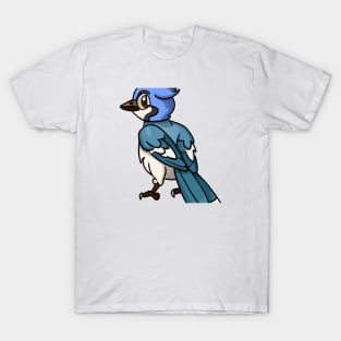 Cute Blue Jay Drawing T-Shirt